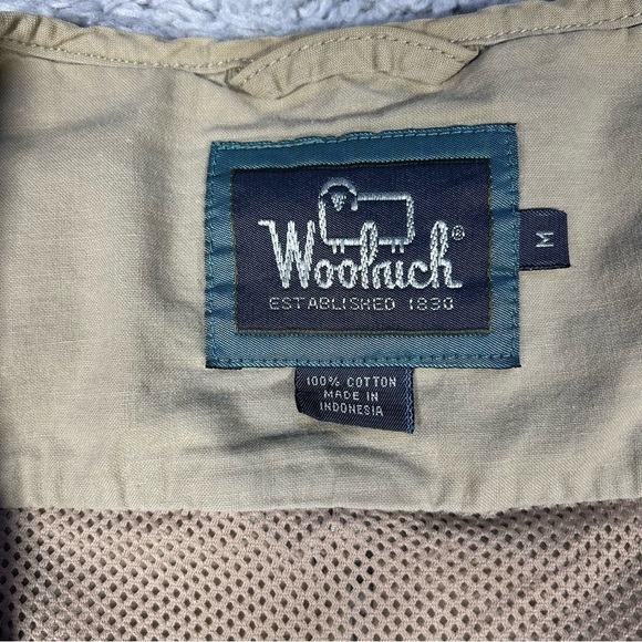 Woolrich Vest Mens Medium Mesh Lined Multi Pocket Outdoors Hunting Fishing Camp - Picture 2 of 9